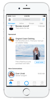 Messenger home