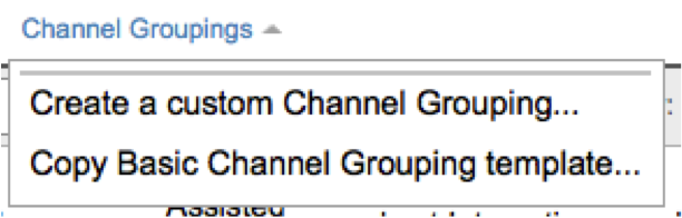 Custom Channel Grouping