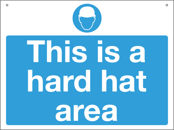 this is a hard hat area