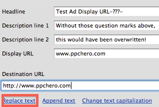 Use the Replace text option in the editor to remove your extraneous text.