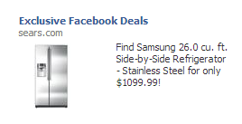 Facebook Sears Ad