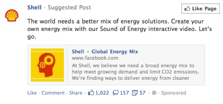 A Facebook Ad From Shell