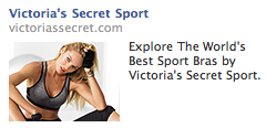 A Facebook Ad for Victoria's Secret