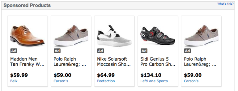Shoe Ads on Wal Mart