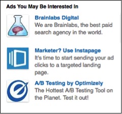 Image of LinkedIn side ads