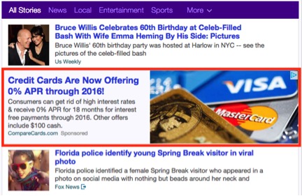 Image of Yahoo Stream Ads