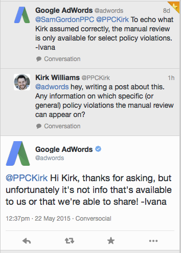 google shopping products disapproved