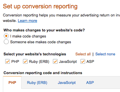 Image of conversion reporting