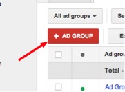 Image of ad group button