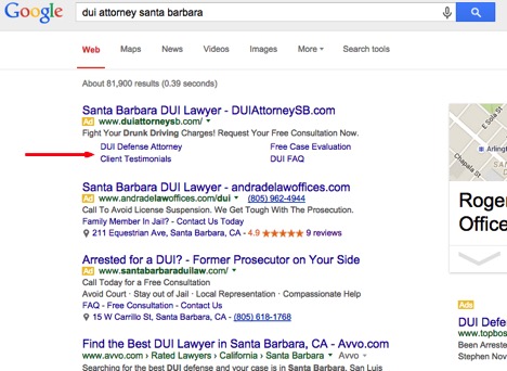 Image of AdWords ads