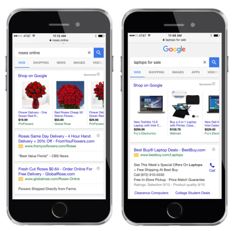 adwords mobile extension examples