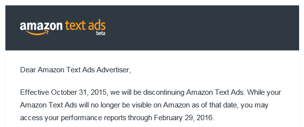 amazon-text-ads-discontinued