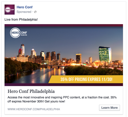 Image of Facebook ad