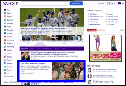 Image of Yahoo search results