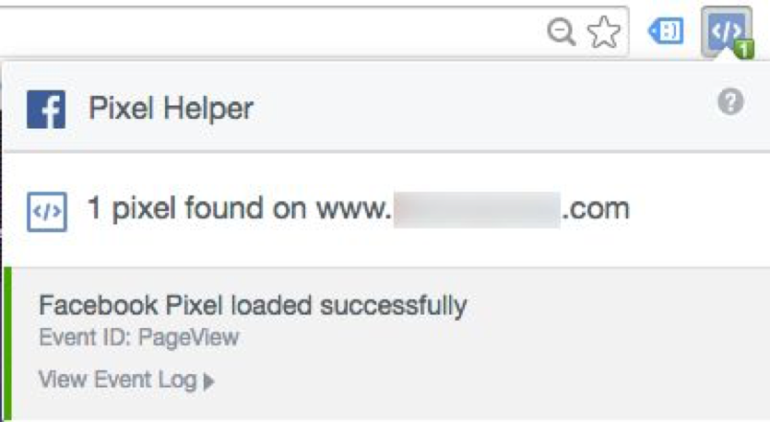 Image of Facebook Pixel Helper