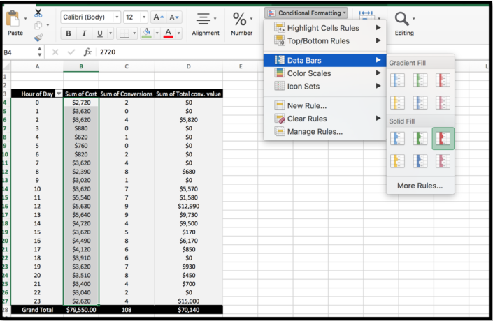 Time of Day Excel 3