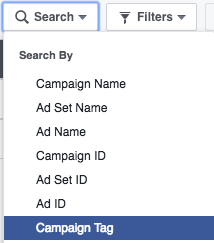 Search Campaign Tags