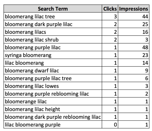 Image of search queries