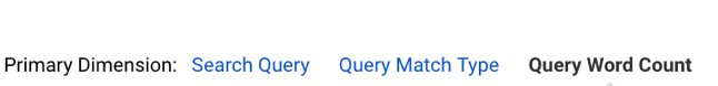 Google Analytics Query Word Count