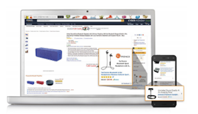 Product display ads for upselling and cross selling