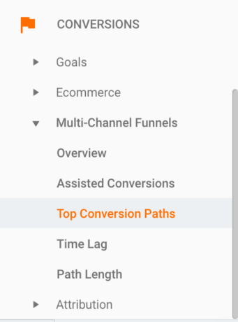 Top conversion paths