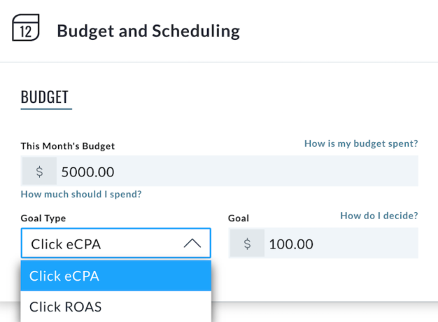 Budget and scheduling