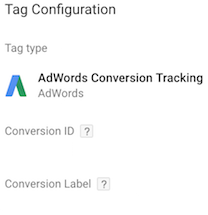 Google Tag Manager Tag Configuration