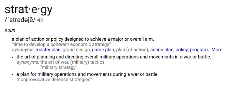 definition of strategy