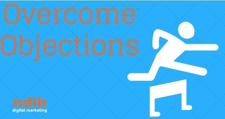 overcoming objections title image of person jumping over a hurdle