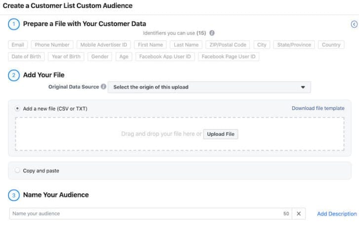Facebook_Customer_List_Audience_Creation