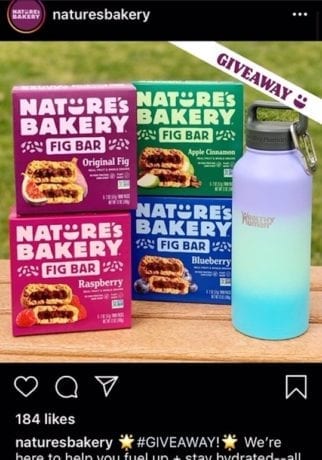 Natures Bakery Ad Screenshot