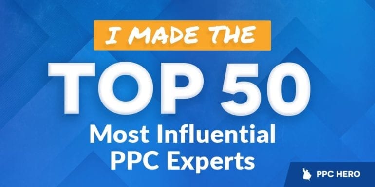 i made the top 50 influential ppc experts large image