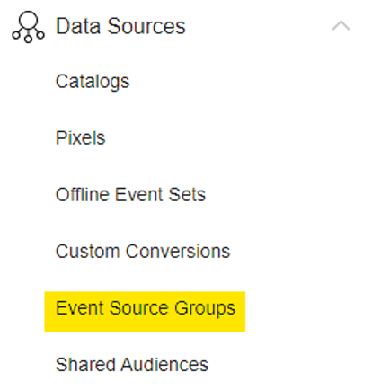 facebook data sources list