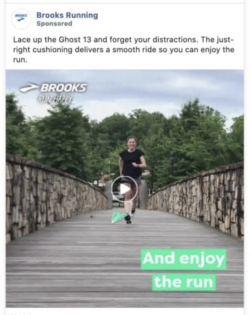 brooks shoes ad example