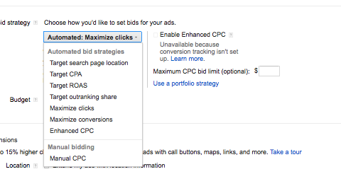 Bid strategies