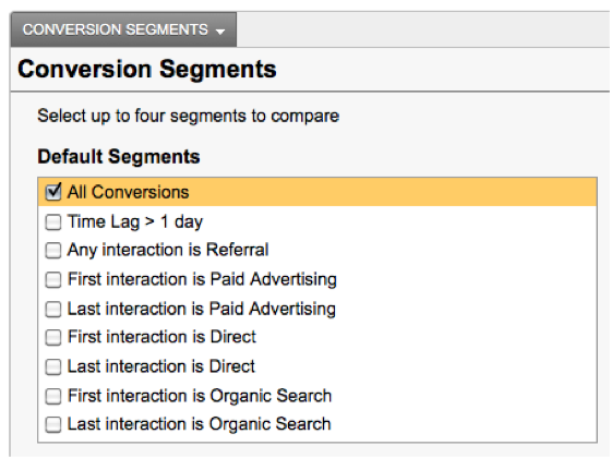 MCF Conversion Segments